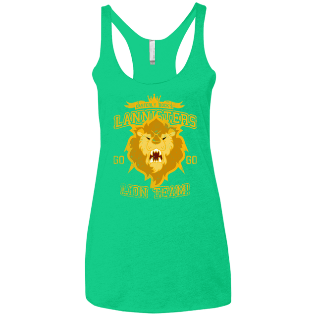 T-Shirts Envy / X-Small Lion Team Women's Triblend Racerback Tank