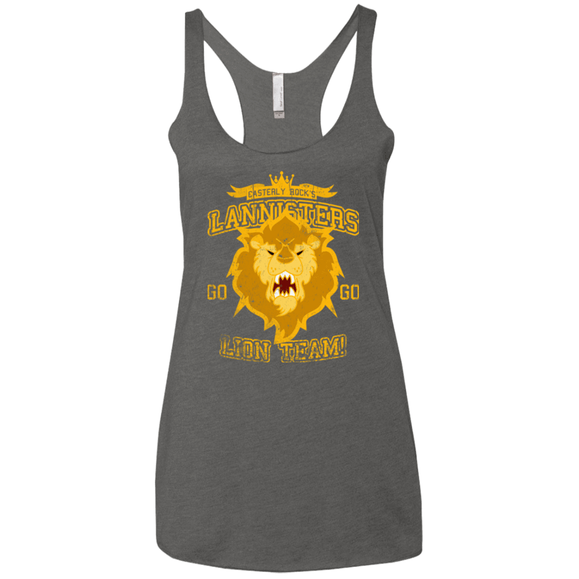 T-Shirts Premium Heather / X-Small Lion Team Women's Triblend Racerback Tank