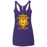 T-Shirts Purple / X-Small Lion Team Women's Triblend Racerback Tank