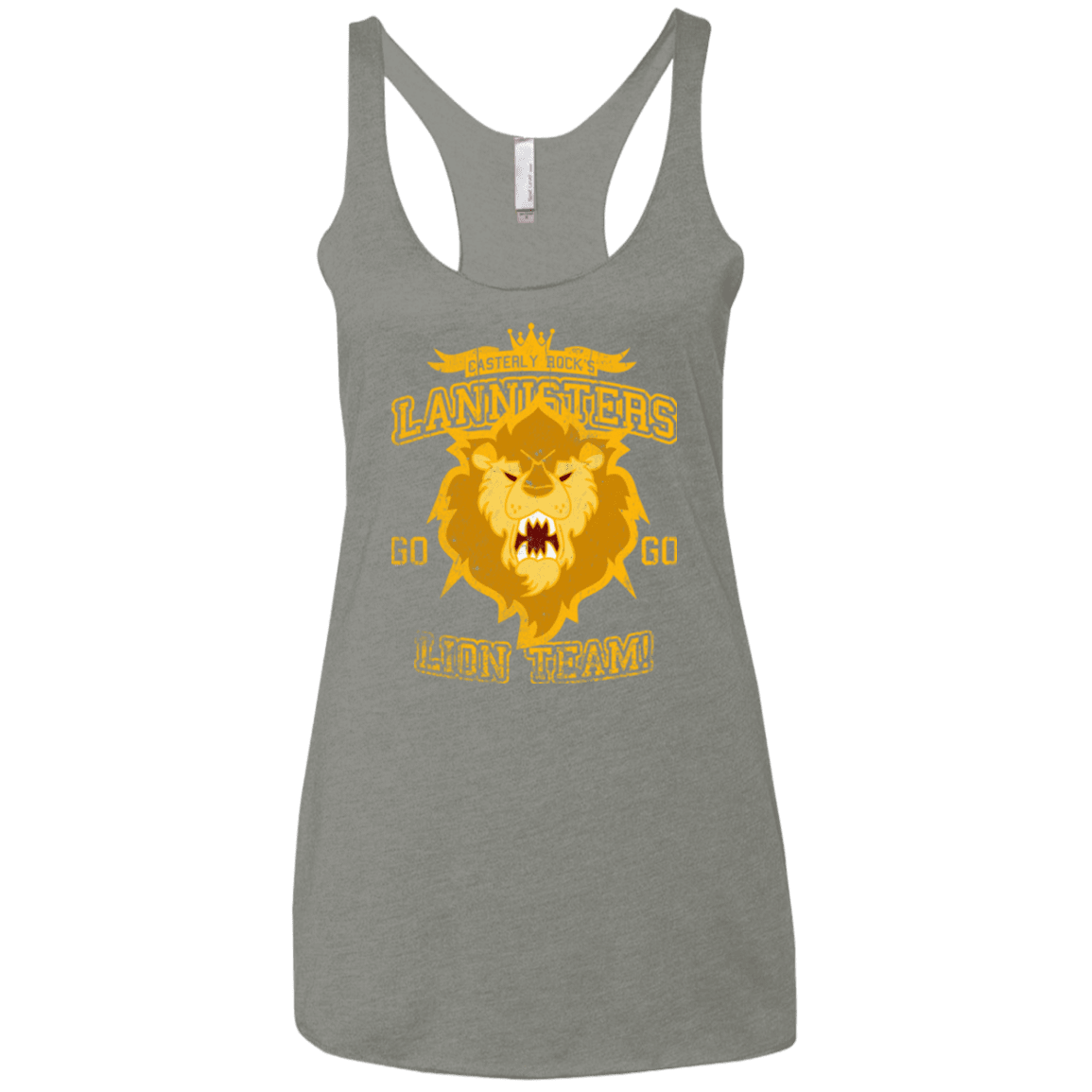 T-Shirts Venetian Grey / X-Small Lion Team Women's Triblend Racerback Tank