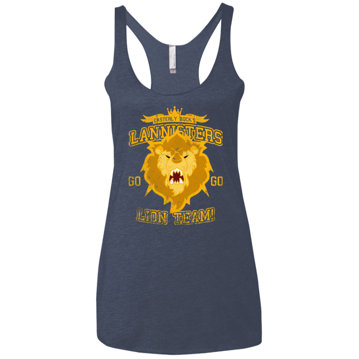 T-Shirts Vintage Navy / X-Small Lion Team Women's Triblend Racerback Tank