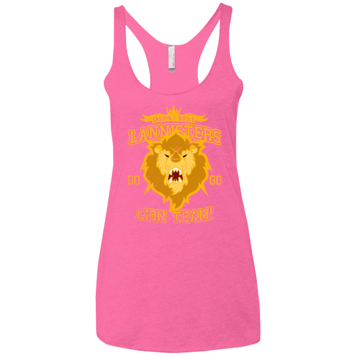 T-Shirts Vintage Pink / X-Small Lion Team Women's Triblend Racerback Tank