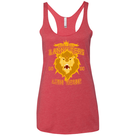 T-Shirts Vintage Red / X-Small Lion Team Women's Triblend Racerback Tank