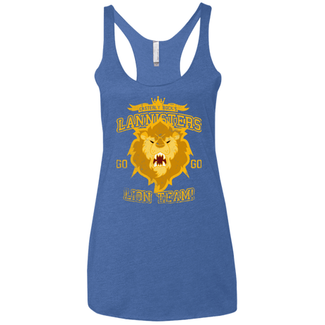 T-Shirts Vintage Royal / X-Small Lion Team Women's Triblend Racerback Tank