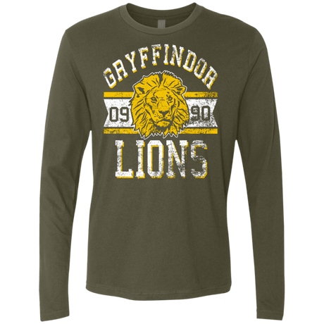 T-Shirts Military Green / Small Lions Men's Premium Long Sleeve