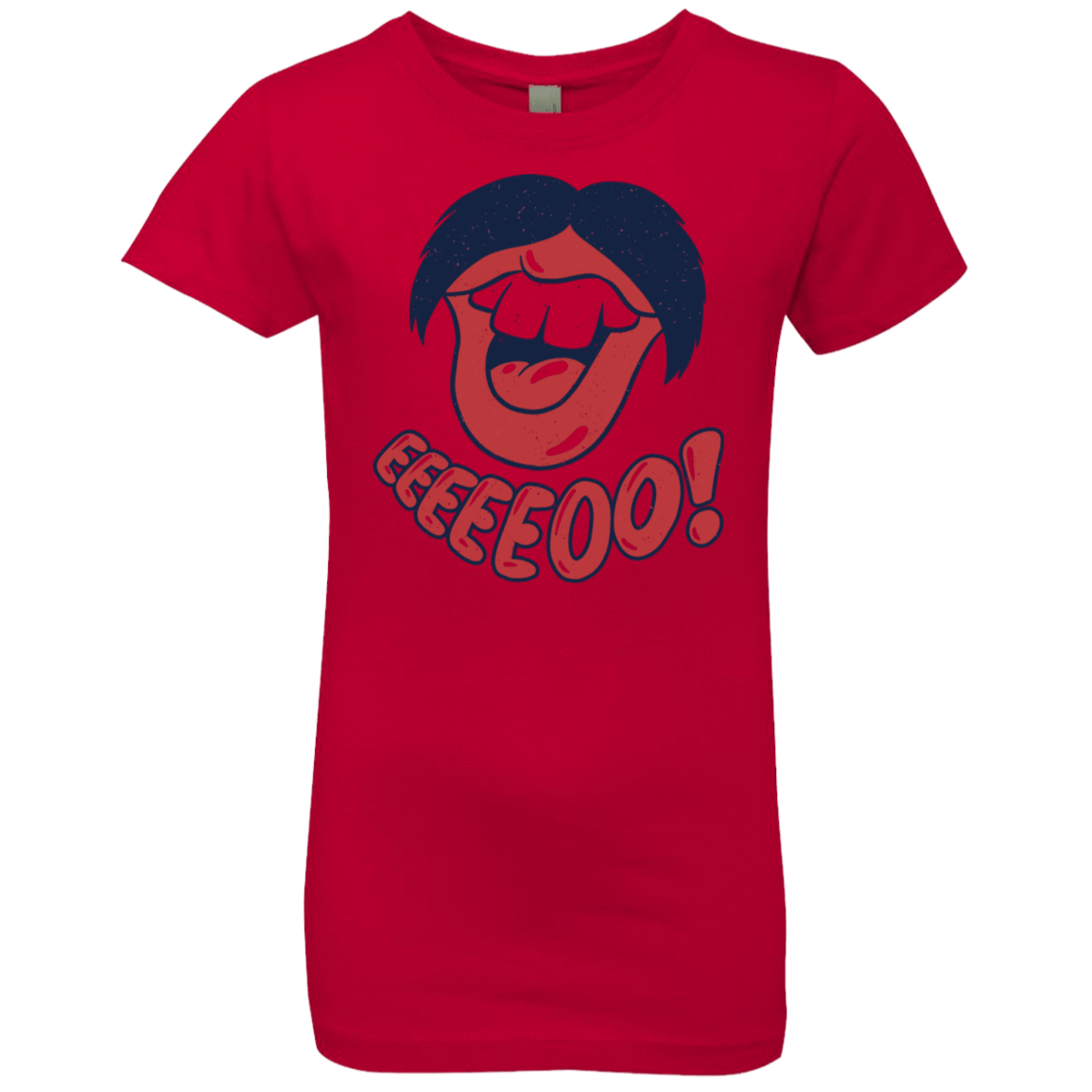 T-Shirts Red / YXS Lips EO Girls Premium T-Shirt