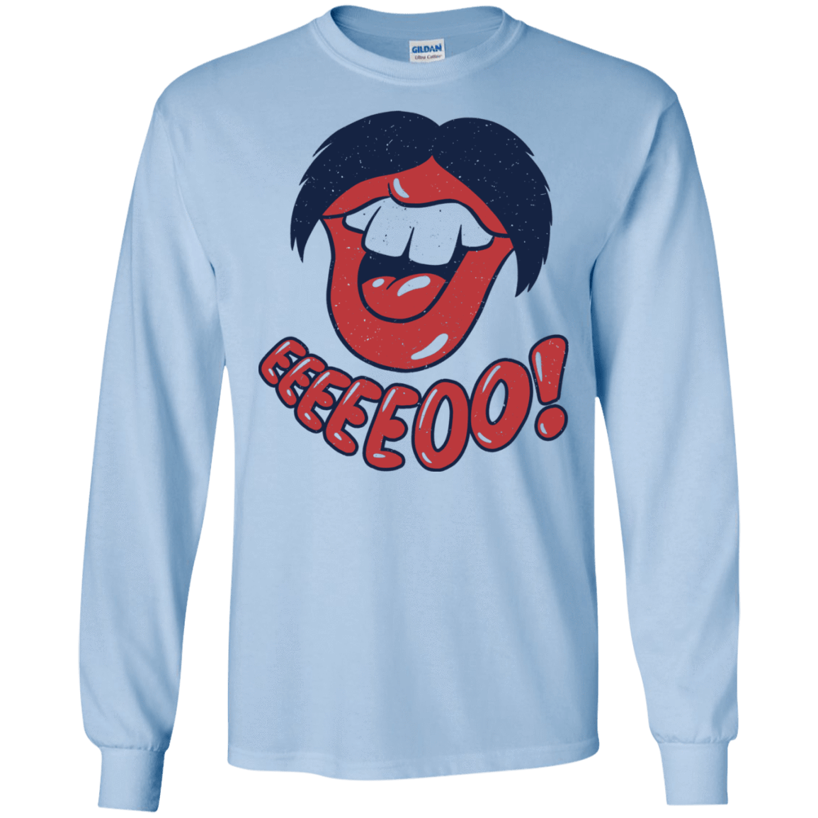 T-Shirts Light Blue / S Lips EO Men's Long Sleeve T-Shirt