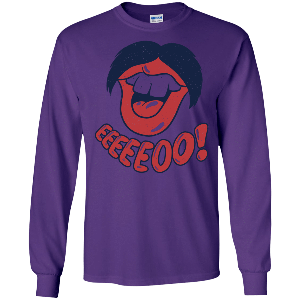 T-Shirts Purple / S Lips EO Men's Long Sleeve T-Shirt