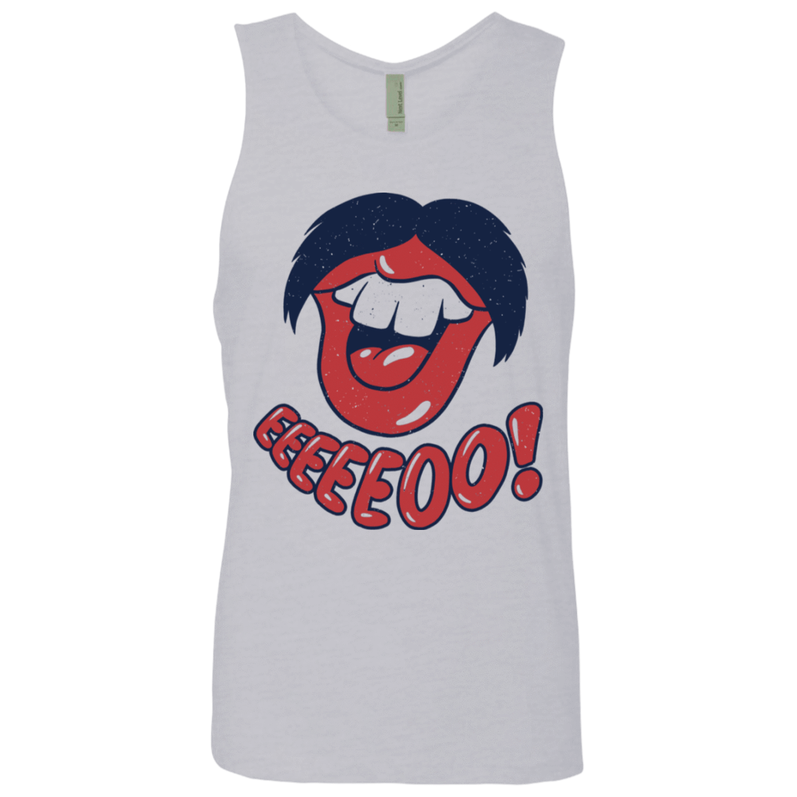 T-Shirts Heather Grey / S Lips EO Men's Premium Tank Top