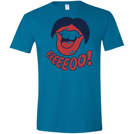 T-Shirts Antique Sapphire / S Lips EO Men's Semi-Fitted Softstyle