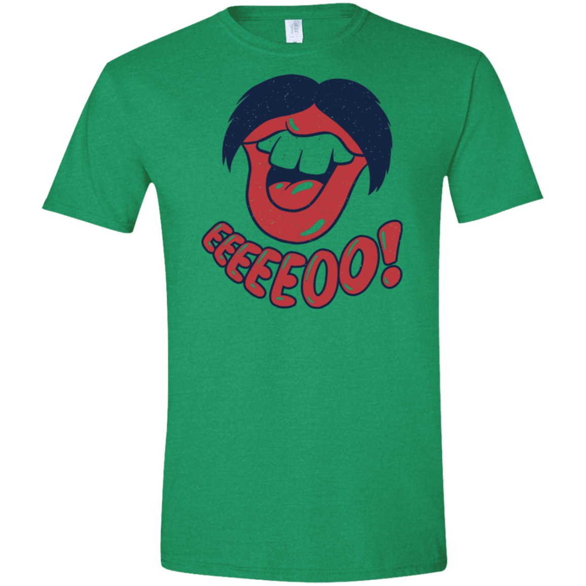 T-Shirts Heather Irish Green / S Lips EO Men's Semi-Fitted Softstyle