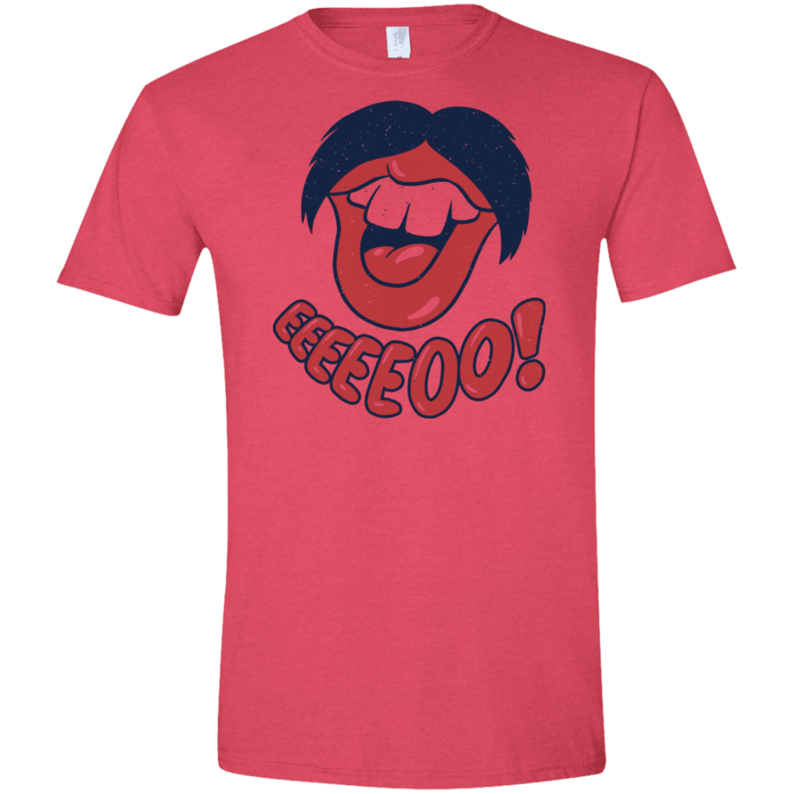 T-Shirts Heather Red / S Lips EO Men's Semi-Fitted Softstyle