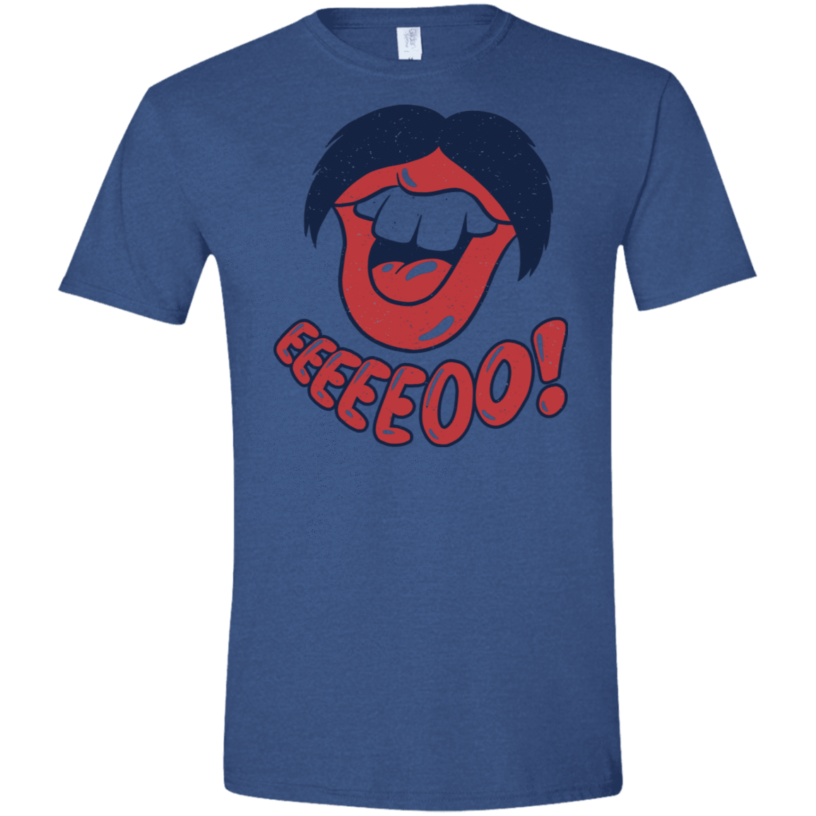T-Shirts Heather Royal / X-Small Lips EO Men's Semi-Fitted Softstyle
