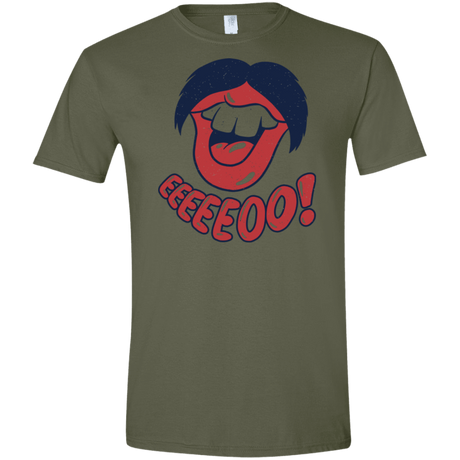 T-Shirts Military Green / S Lips EO Men's Semi-Fitted Softstyle