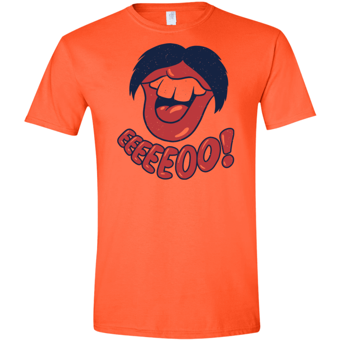 T-Shirts Orange / S Lips EO Men's Semi-Fitted Softstyle