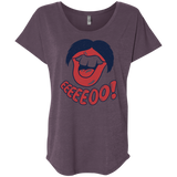 T-Shirts Vintage Purple / X-Small Lips EO Triblend Dolman Sleeve