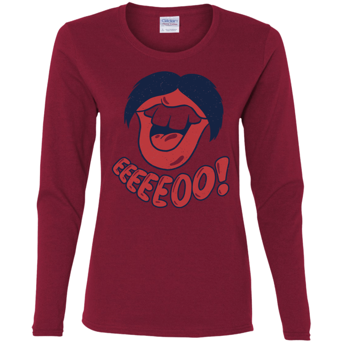 T-Shirts Cardinal / S Lips EO Women's Long Sleeve T-Shirt