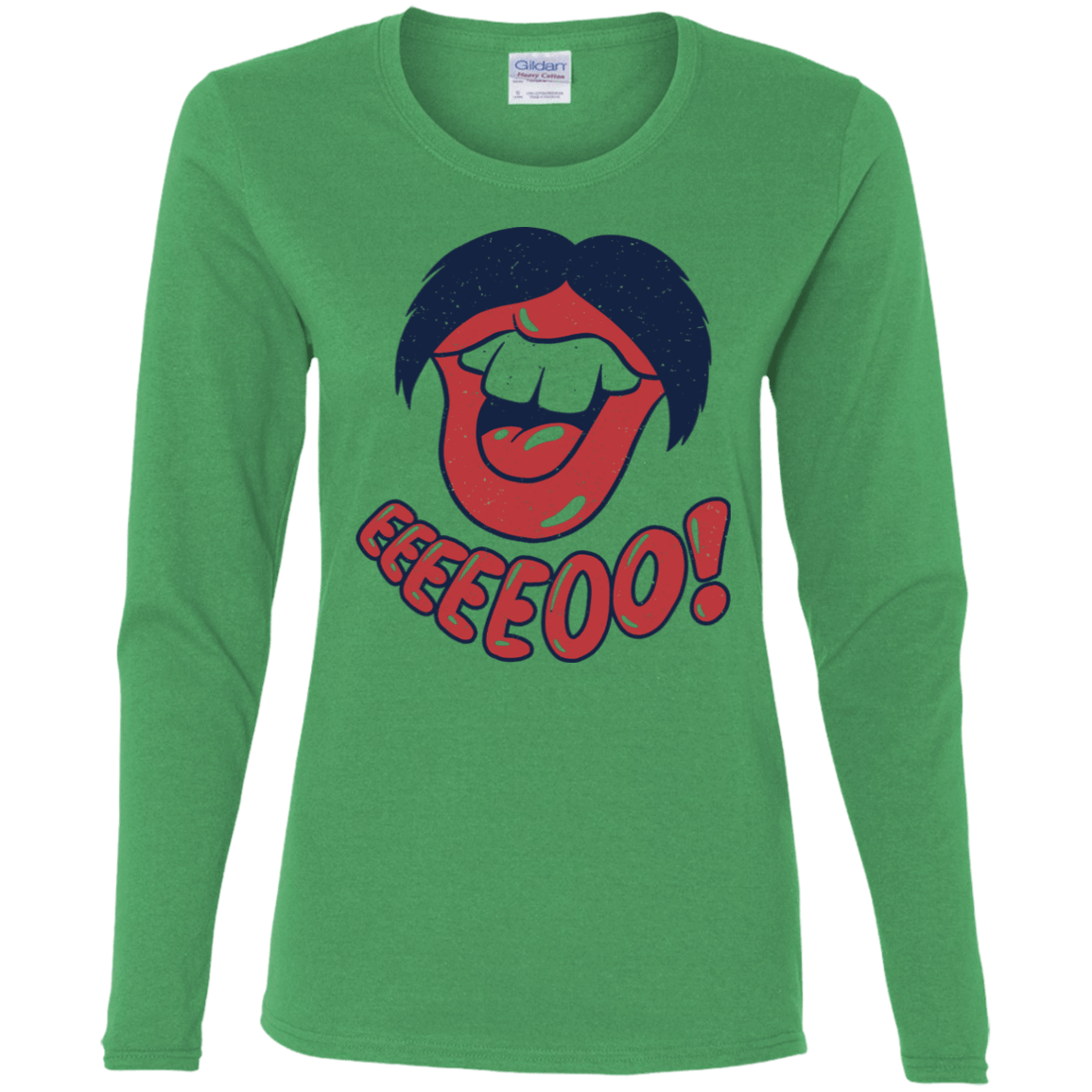 T-Shirts Irish Green / S Lips EO Women's Long Sleeve T-Shirt