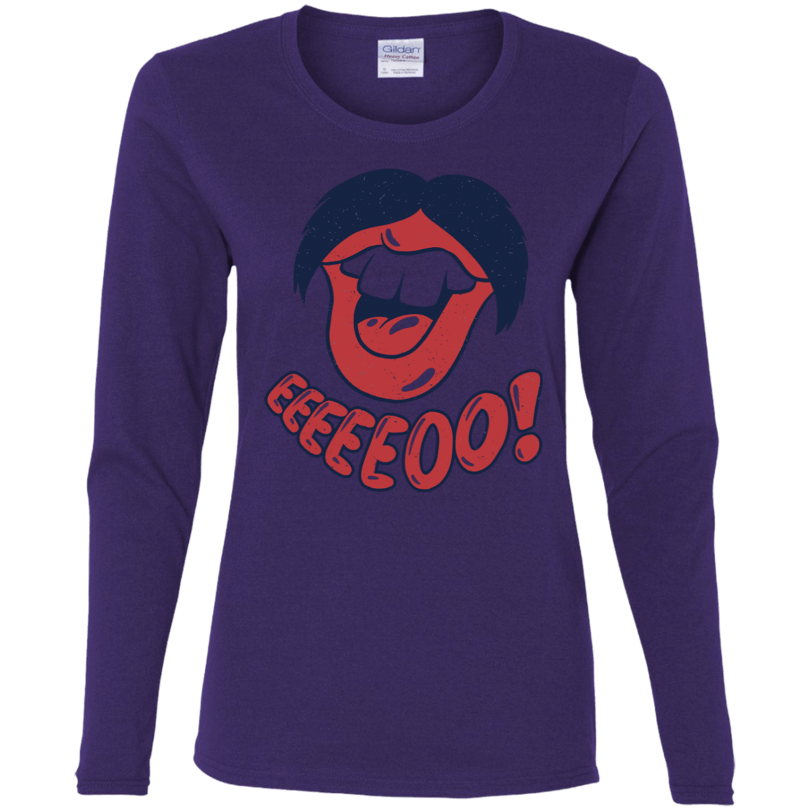 T-Shirts Purple / S Lips EO Women's Long Sleeve T-Shirt