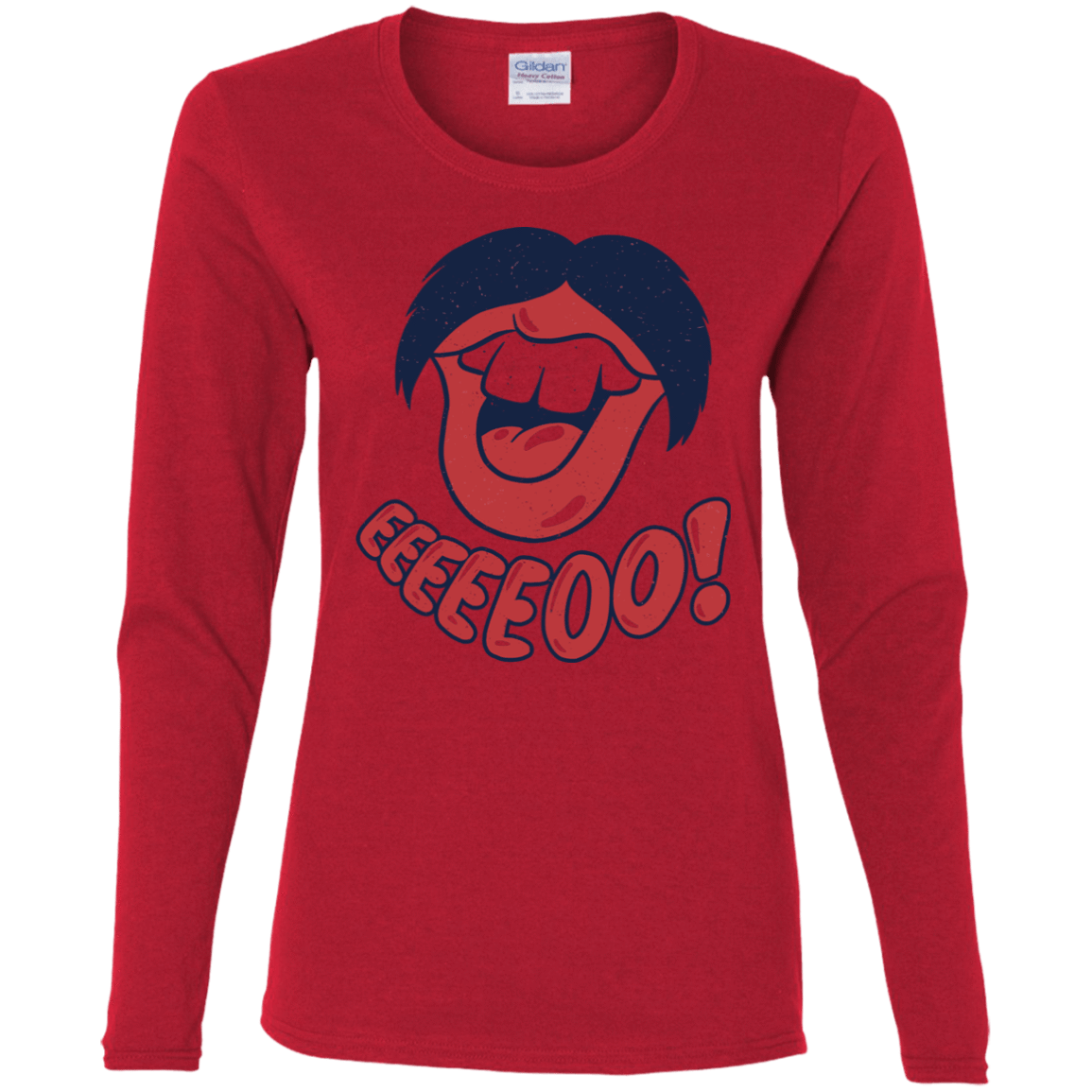 T-Shirts Red / S Lips EO Women's Long Sleeve T-Shirt