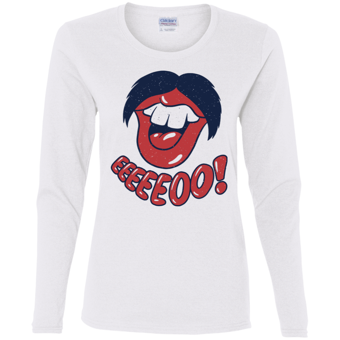 T-Shirts White / S Lips EO Women's Long Sleeve T-Shirt