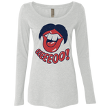 T-Shirts Heather White / S Lips EO Women's Triblend Long Sleeve Shirt