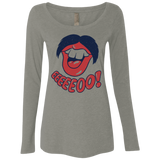 T-Shirts Venetian Grey / S Lips EO Women's Triblend Long Sleeve Shirt