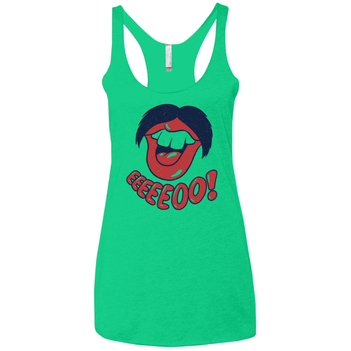 T-Shirts Envy / X-Small Lips EO Women's Triblend Racerback Tank