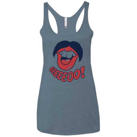 T-Shirts Indigo / X-Small Lips EO Women's Triblend Racerback Tank
