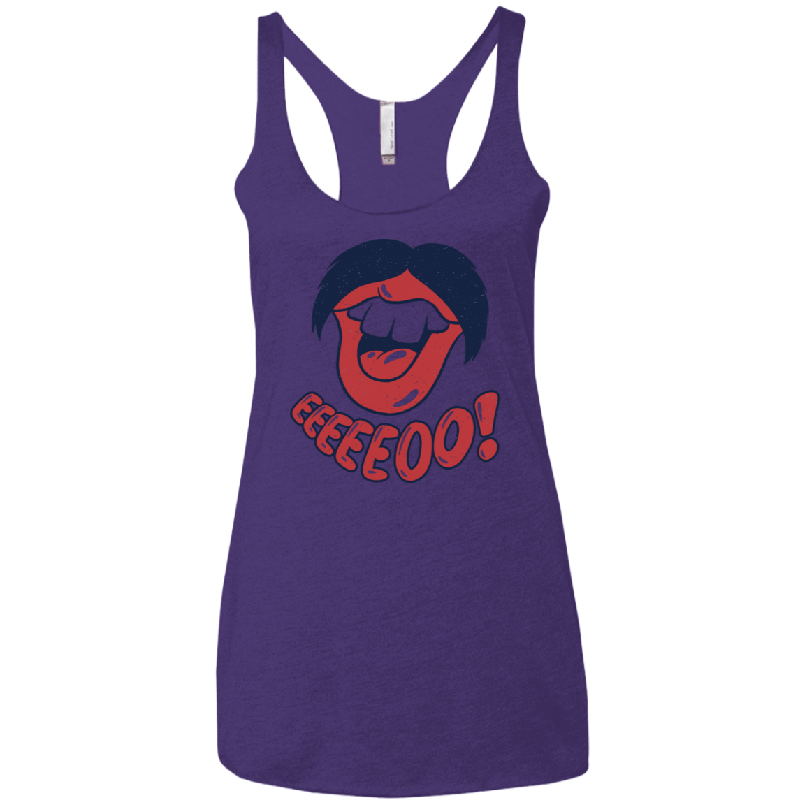 T-Shirts Purple Rush / X-Small Lips EO Women's Triblend Racerback Tank