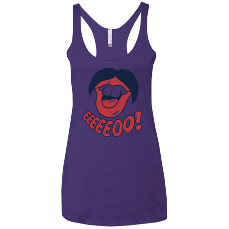 T-Shirts Purple Rush / X-Small Lips EO Women's Triblend Racerback Tank