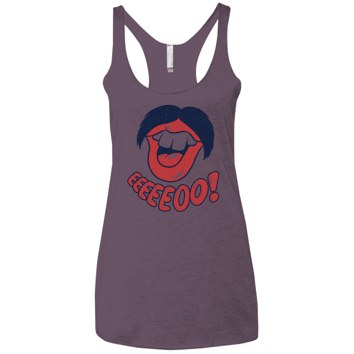 T-Shirts Vintage Purple / X-Small Lips EO Women's Triblend Racerback Tank