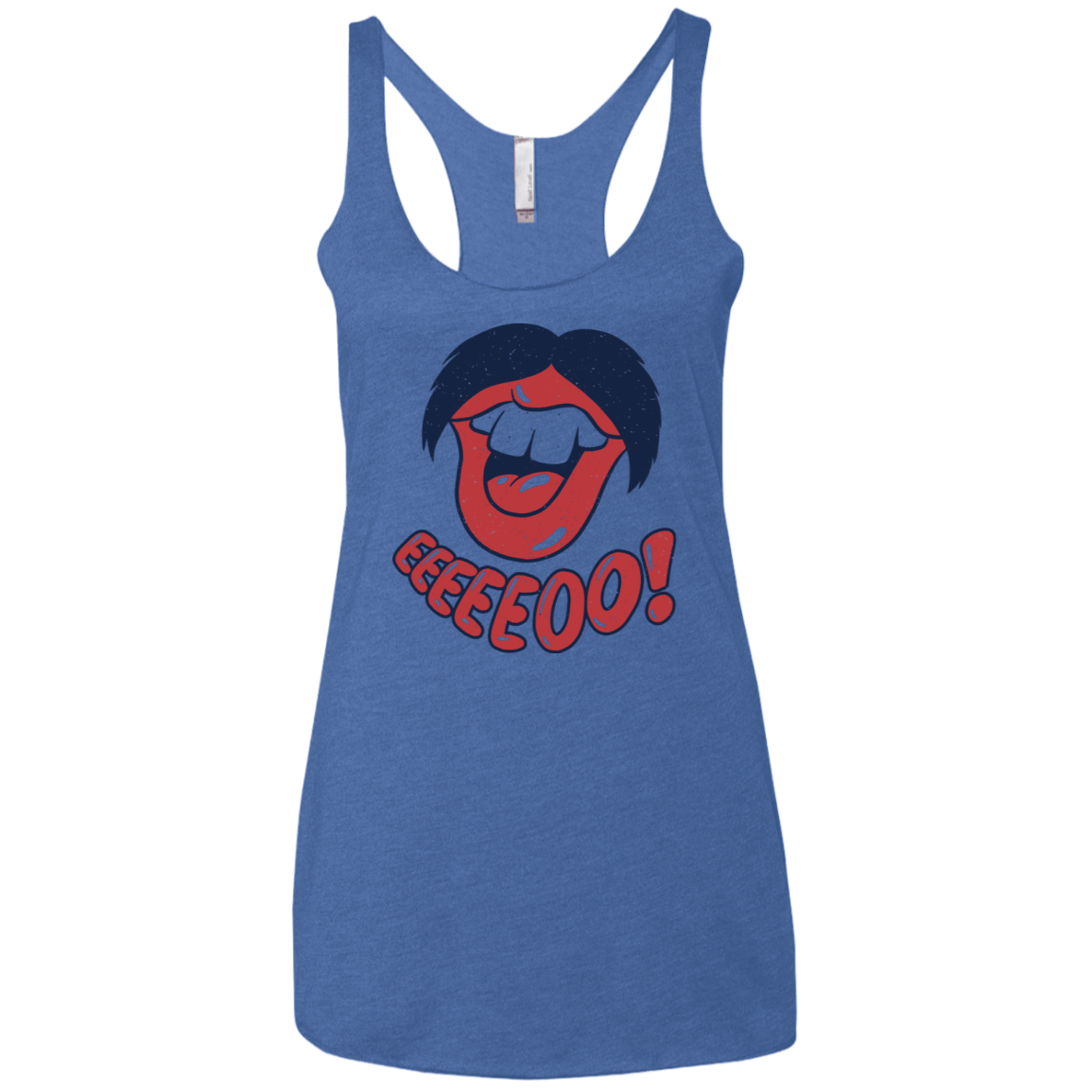 T-Shirts Vintage Royal / X-Small Lips EO Women's Triblend Racerback Tank