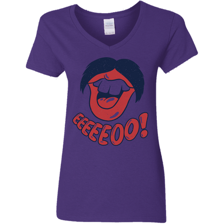 T-Shirts Purple / S Lips EO Women's V-Neck T-Shirt