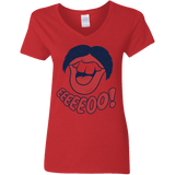 T-Shirts Red / S Lips EO Women's V-Neck T-Shirt