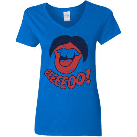 T-Shirts Royal / S Lips EO Women's V-Neck T-Shirt