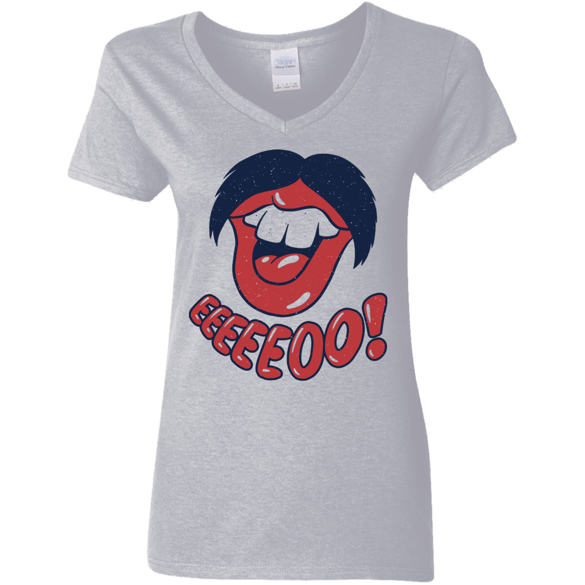 T-Shirts Sport Grey / S Lips EO Women's V-Neck T-Shirt