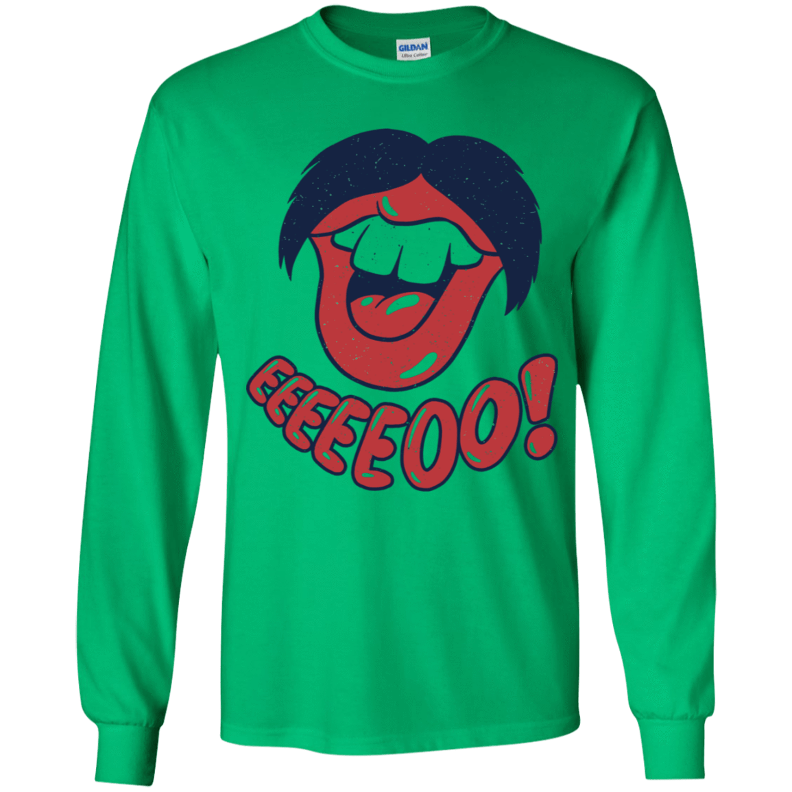 T-Shirts Irish Green / YS Lips EO Youth Long Sleeve T-Shirt