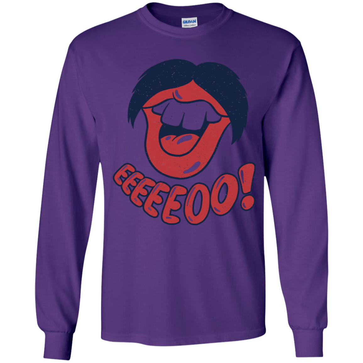 T-Shirts Purple / YS Lips EO Youth Long Sleeve T-Shirt