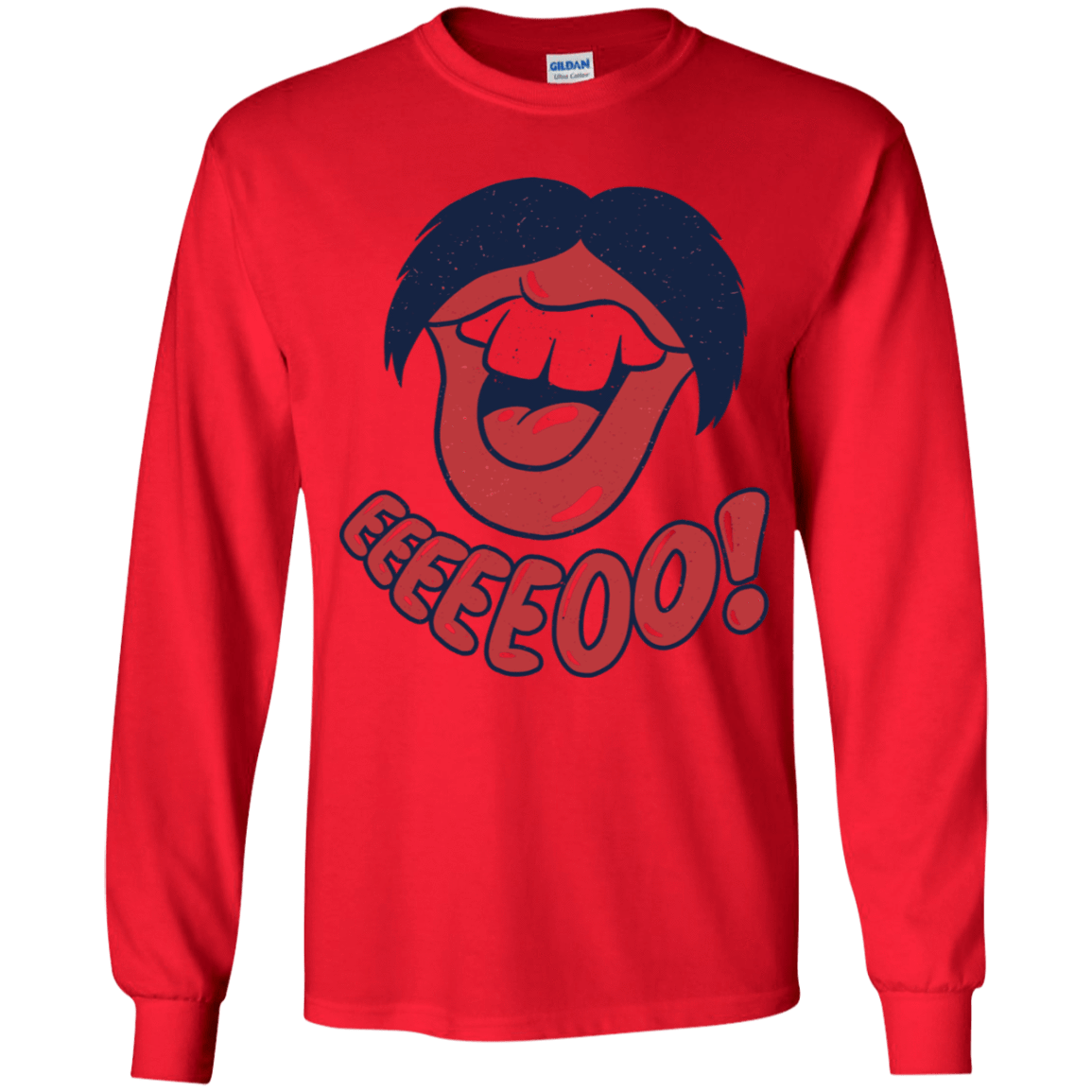 T-Shirts Red / YS Lips EO Youth Long Sleeve T-Shirt