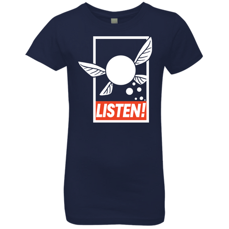 T-Shirts Midnight Navy / YXS LISTEN! Girls Premium T-Shirt