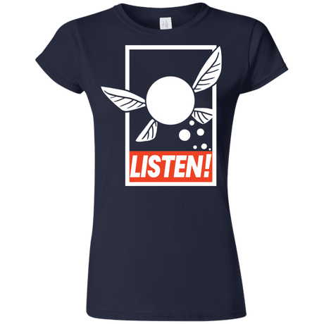 T-Shirts Navy / S LISTEN! Junior Slimmer-Fit T-Shirt