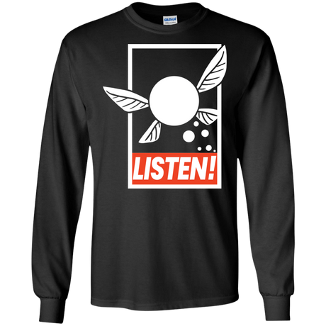 T-Shirts Black / S LISTEN! Men's Long Sleeve T-Shirt