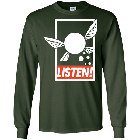 T-Shirts Forest Green / S LISTEN! Men's Long Sleeve T-Shirt