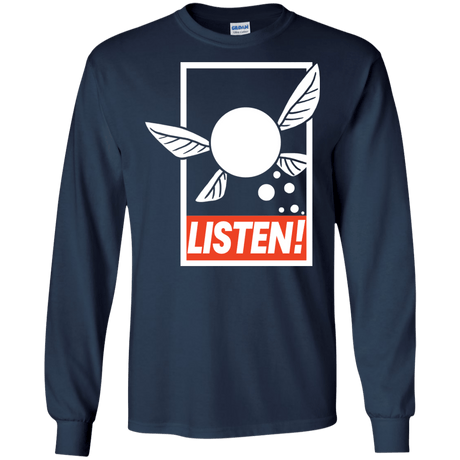 T-Shirts Navy / S LISTEN! Men's Long Sleeve T-Shirt