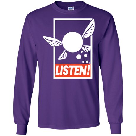 T-Shirts Purple / S LISTEN! Men's Long Sleeve T-Shirt