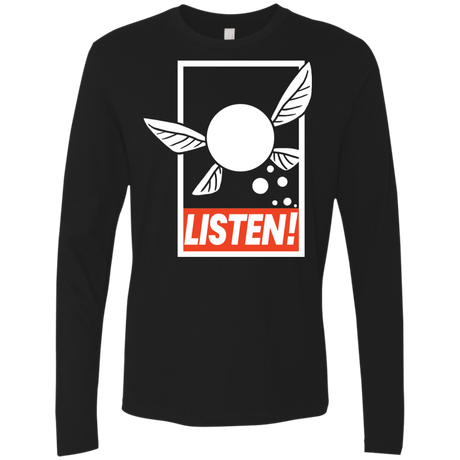 T-Shirts Black / S LISTEN! Men's Premium Long Sleeve
