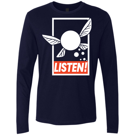T-Shirts Midnight Navy / S LISTEN! Men's Premium Long Sleeve