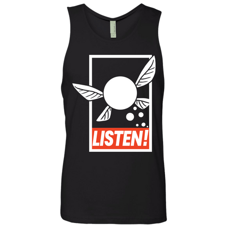 T-Shirts Black / S LISTEN! Men's Premium Tank Top