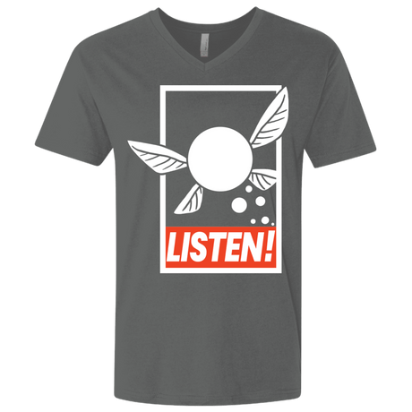 T-Shirts Heavy Metal / X-Small LISTEN! Men's Premium V-Neck